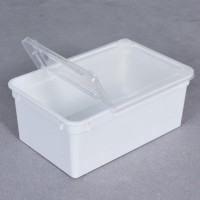 BraPlast Pudełko Pojemnik Hodowlany 19x12,5x7,5 cm 1,3 L  BIAŁY z Klapą i wentylacją