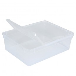 BraPlast Breeding Box 10pcs 25x19x7,5cm 3L TRANSPARENT - Container with a flap and ventilation