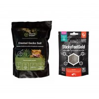 Product Set - Bedding for Crested Gecko + Pro-Stickyfoot Gold Wholefood for Gecko