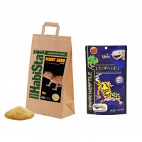 Product Set - Desert Sand Yellow for Reptiles +  Food for Leopard Gecko