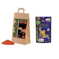 Zestaw Piasek Pustynny Czerwony + Pokarm dla Gekona Lamparciego