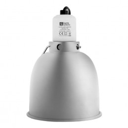 Reptile Systems Ceramic Clamp Lamp Silver MEDIUM 100W. Standard E27 screw fitting