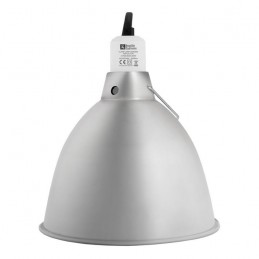 Reptile Systems Ceramic Clamp Lamp Silver LARGE 200W E27.  Heavy gauge, highly reflective aluminium dome.