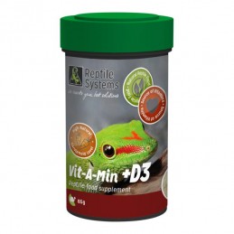 Reptile Systems - Vit A Min +D3 - Calcium and Vitamins for Reptiles 85g