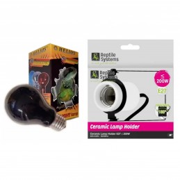 Heating Lamp for Crested Gecko - Night Black 50W