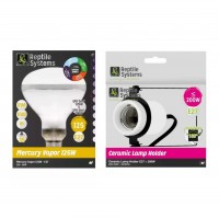 Turtle Heating Lamp - UVA and UVB Mercury Vapor 125W